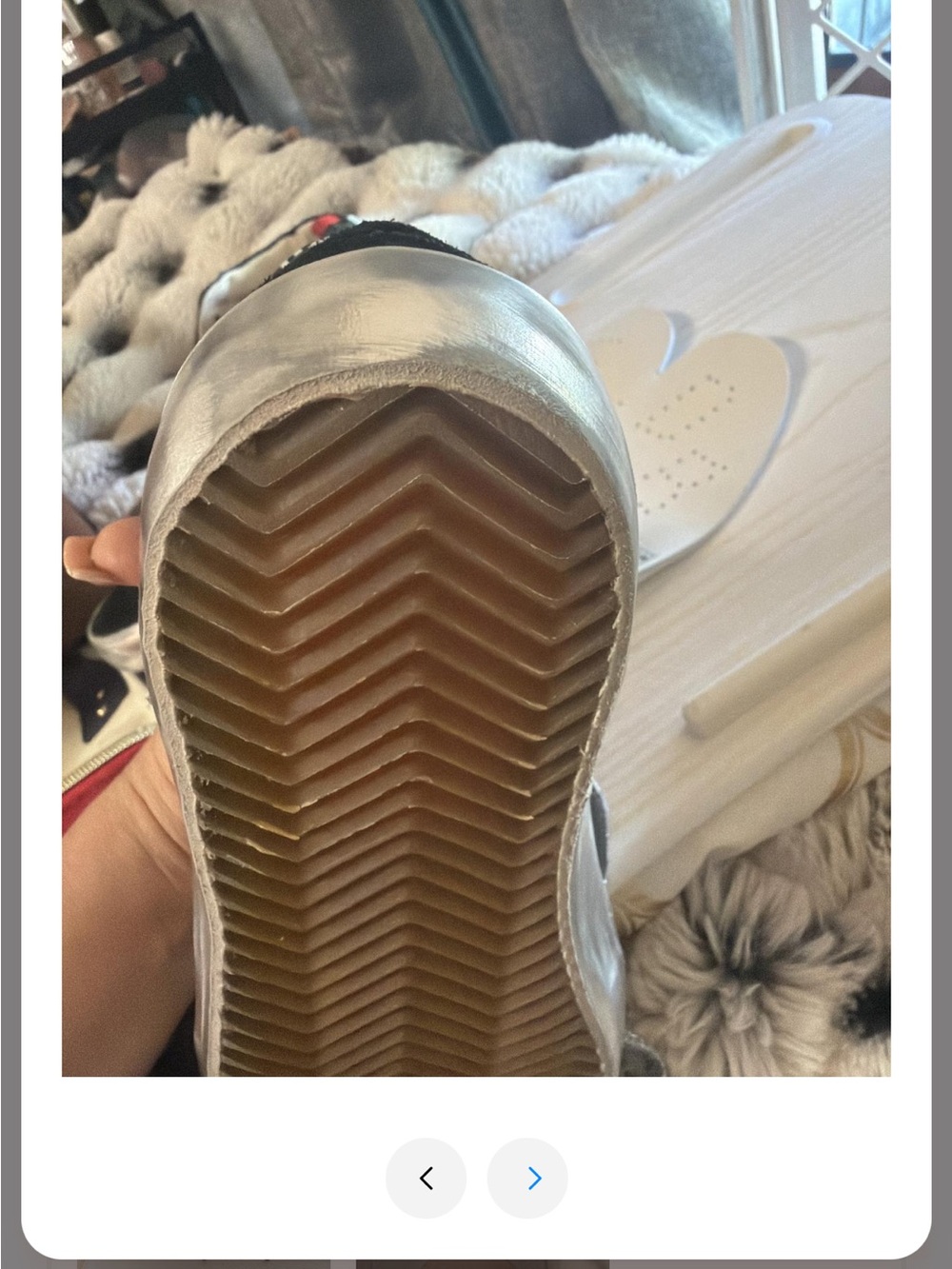 *Authenticated*Golden Goose Deep Blue Mid-Star Sneaker with Leopard star - Picture 10 of 17